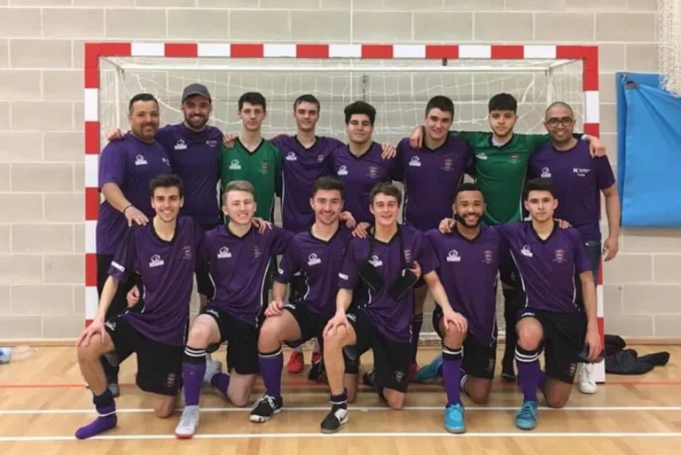 University of Hertfordshire futsal team competing in the English University League, focusing on player development, structured training processes, and competitive performance within the university system.